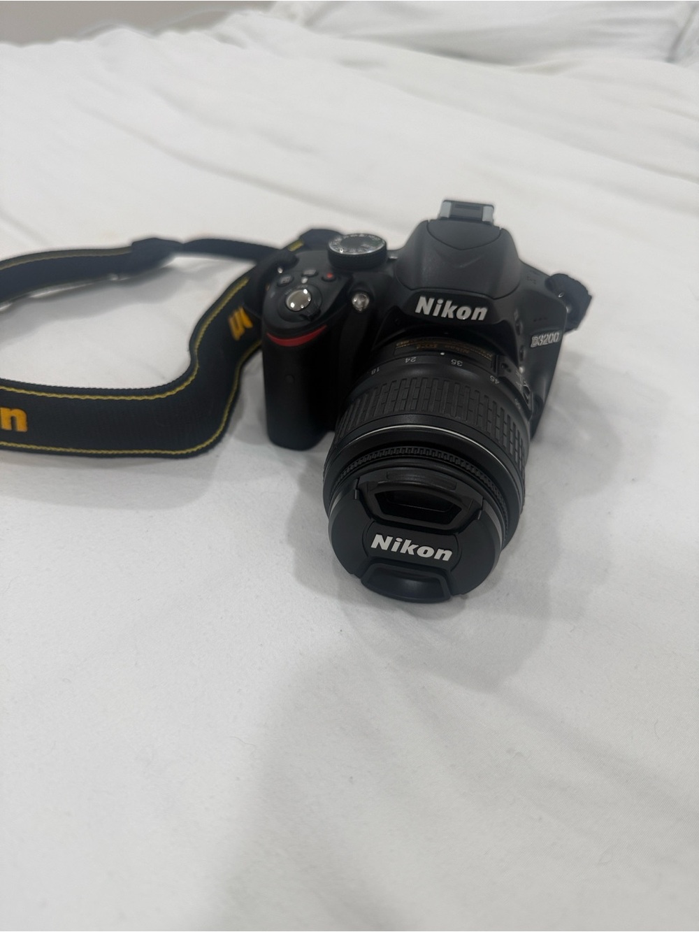 Nikon Black D3200 with 18-55mm Lens and Branded Strap